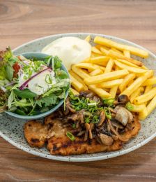 afbeelding van een Wienerschnitzel Menu